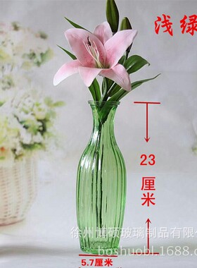 厂家供应简约玻璃花瓶地摊创意客厅水培植物花瓶插花瓶摆件插花器