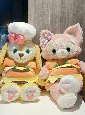 M号玲娜贝儿毛绒玩偶汉堡外带包大号可琦安公仔双肩背包小红书款