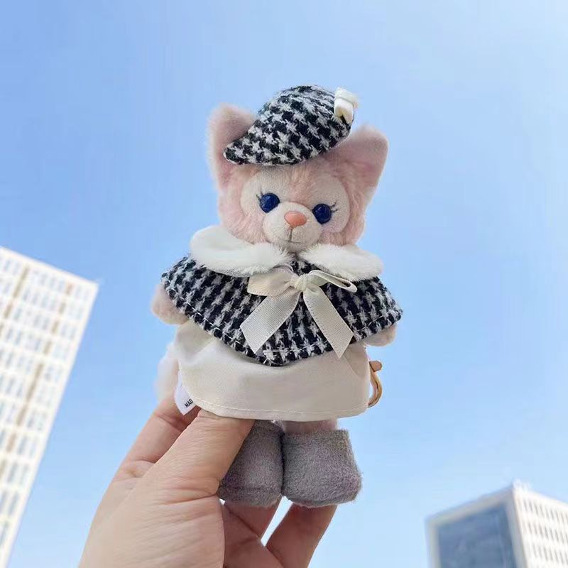仅衣服】贝儿钥匙扣挂件着替露露公仔毛衣套装小侦探四件套娃衣