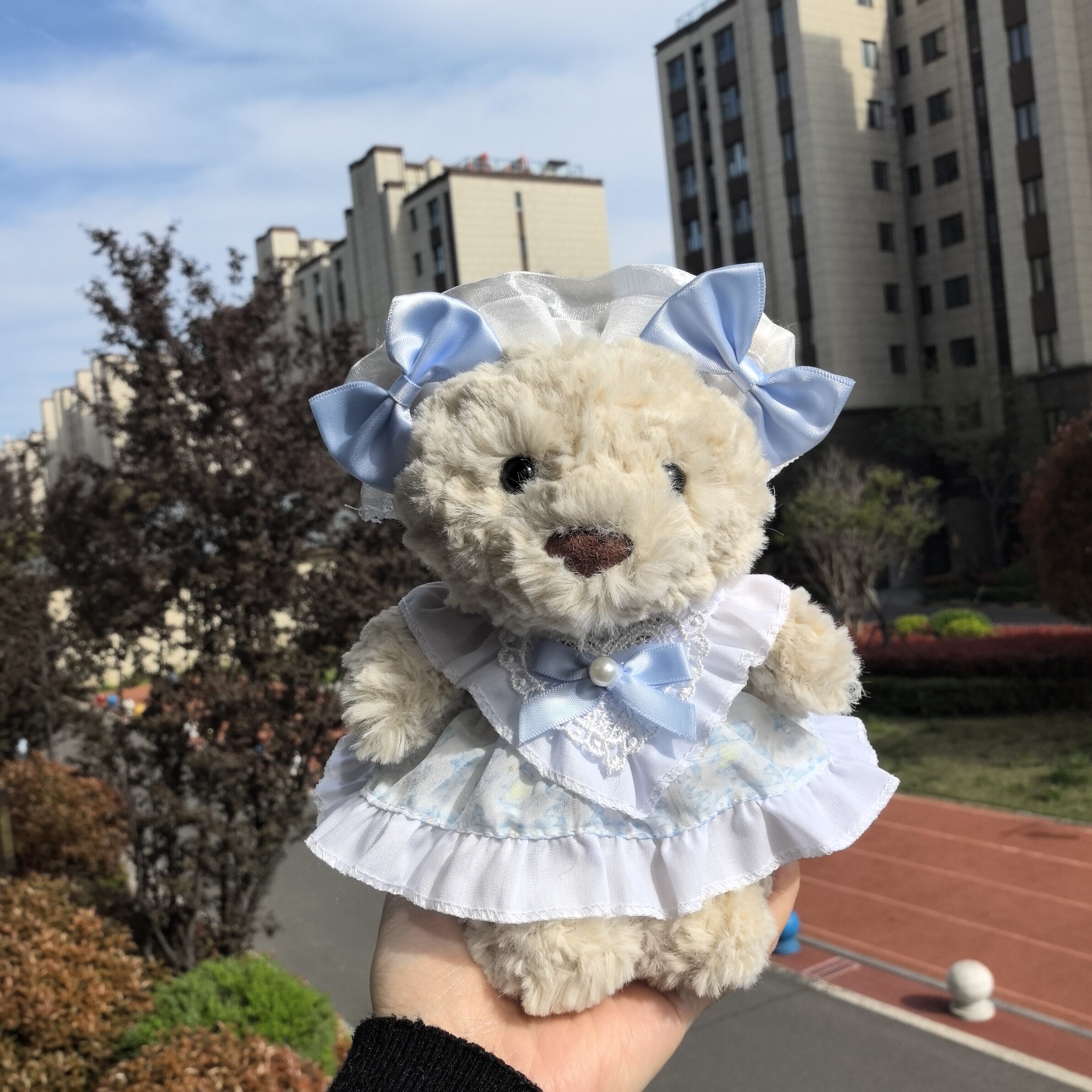 仅娃衣巴塞罗熊崽衣服18cm熊幼崽娃衣配饰校服裙可爱甜美小兔着替图片