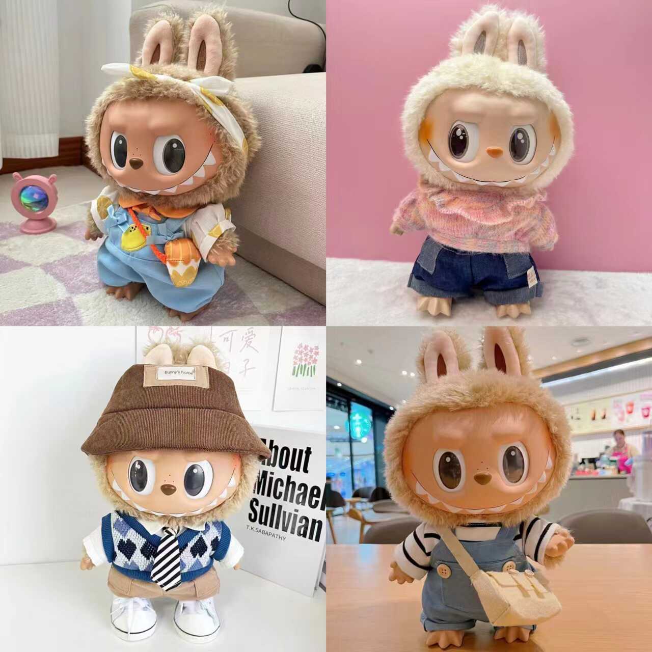 38cm搪胶拉布布公仔衣服