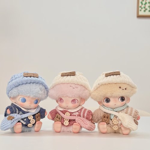仅衣服/Dimoo新生日记娃衣心动特调娃娃衣服搪胶小兔毛衣着替换装