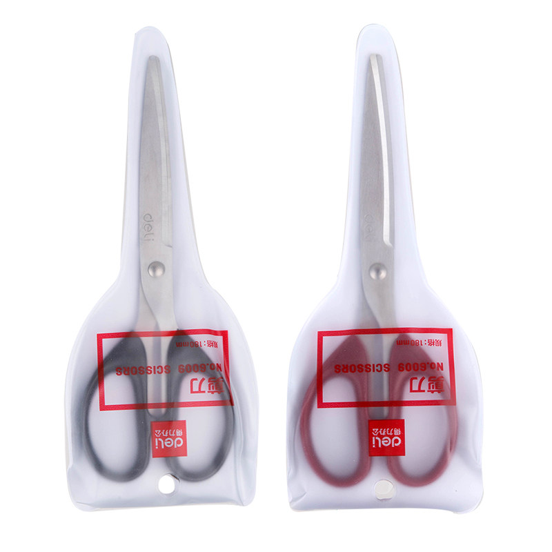 델리 6034 학생수제종이가위 편리한 사무용품 스테인레스 아트 뾰족하지 않은 둥근머리 안전