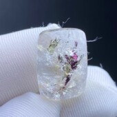 天然水晶紫铜矿吊坠裸石DIY铜矿饰品项链挂坠一物一图