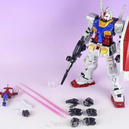 大班PGU元祖1/60  PG元祖高达2.0 RX-78-2拼装玩具模型男友阿姆罗