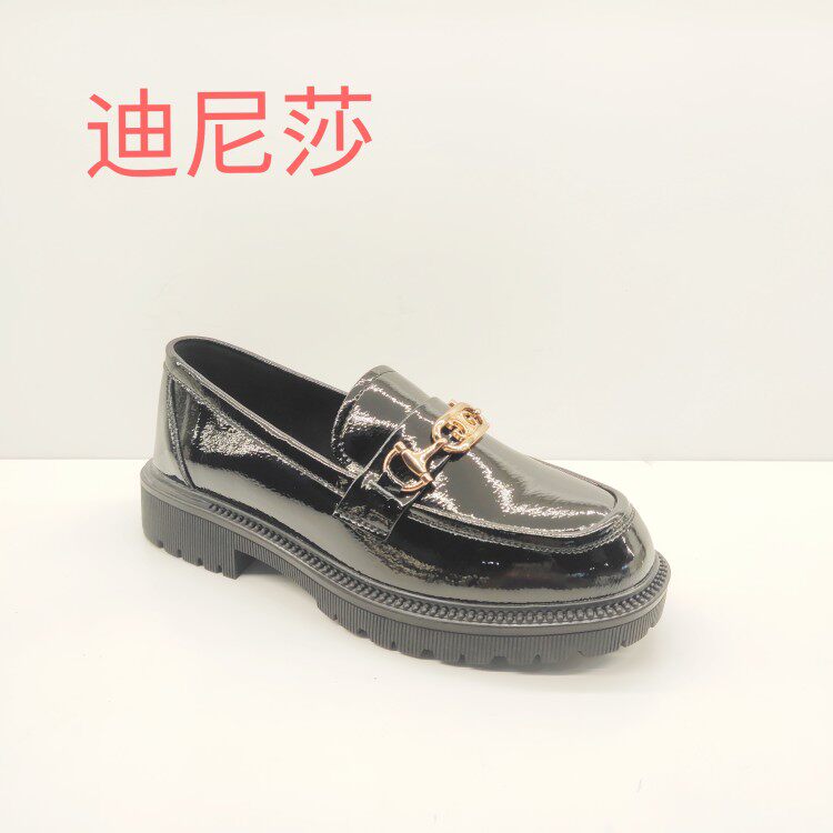 迪尼莎女鞋正品2021秋季新款57868乐福鞋单鞋舒适休闲