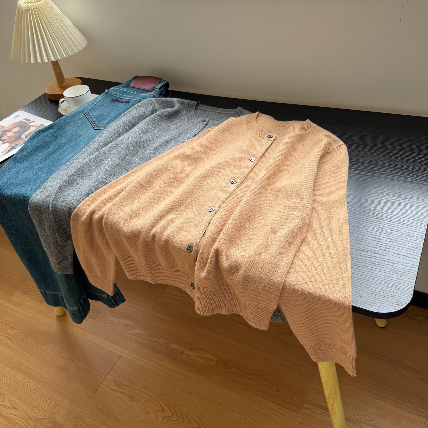 软糯轻盈百搭100%纯羊毛开衫女保暖显瘦气质针织毛衣 叠穿小外套,女装/女士精品,毛针织衫,淘宝优惠券,粉丝福利购,淘宝优惠卷