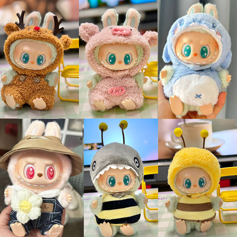 只卖衣服】一二代挂件Labubu衣服拉布布坐坐派对娃衣鲨鱼麋鹿套装