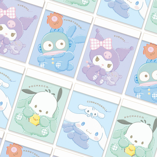 日系小便签卡通羽绒服冬日高颜值便签可爱手账便携无粘性便条小本