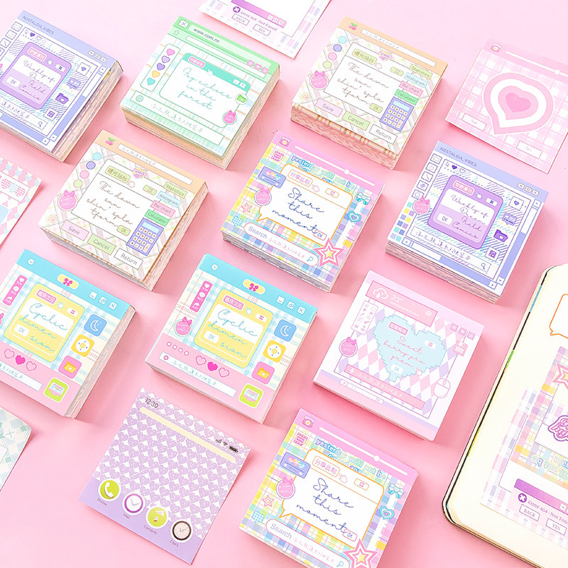 200张韩版浮光频道格子便签本备忘记录字素数码框diy手帐素材便条,文具电教/文化用品/商务用品,便签本/便条纸/N次贴,淘宝优惠券,粉丝福利购,淘宝优惠卷