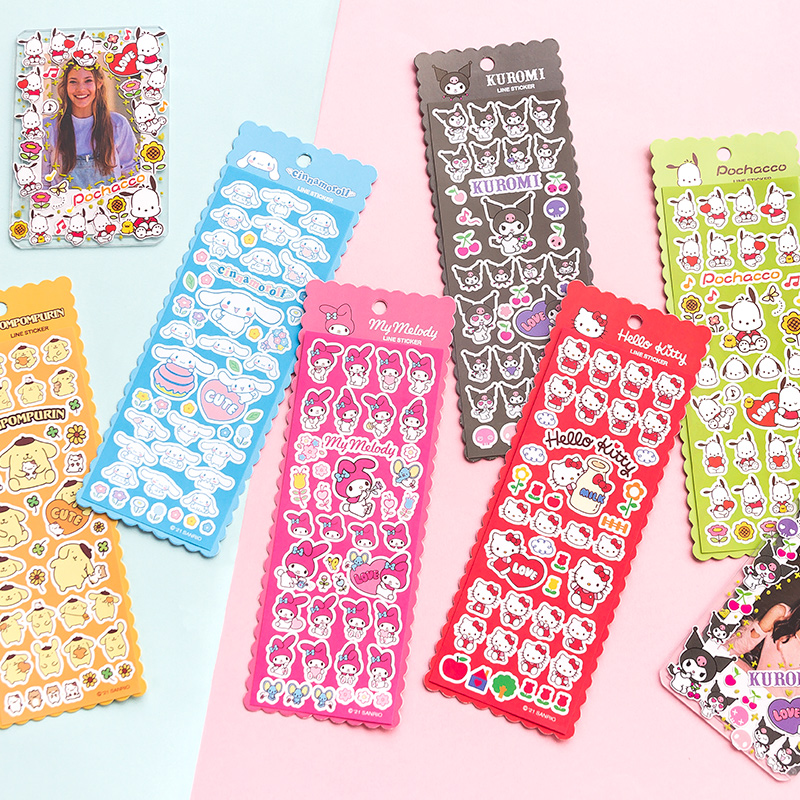 韩版贴纸小花花卡通可爱咕卡