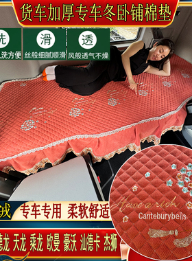 大货车四季雪尼尔卧铺垫床垫适用于德龙X3000新M3000SX6000X5000S