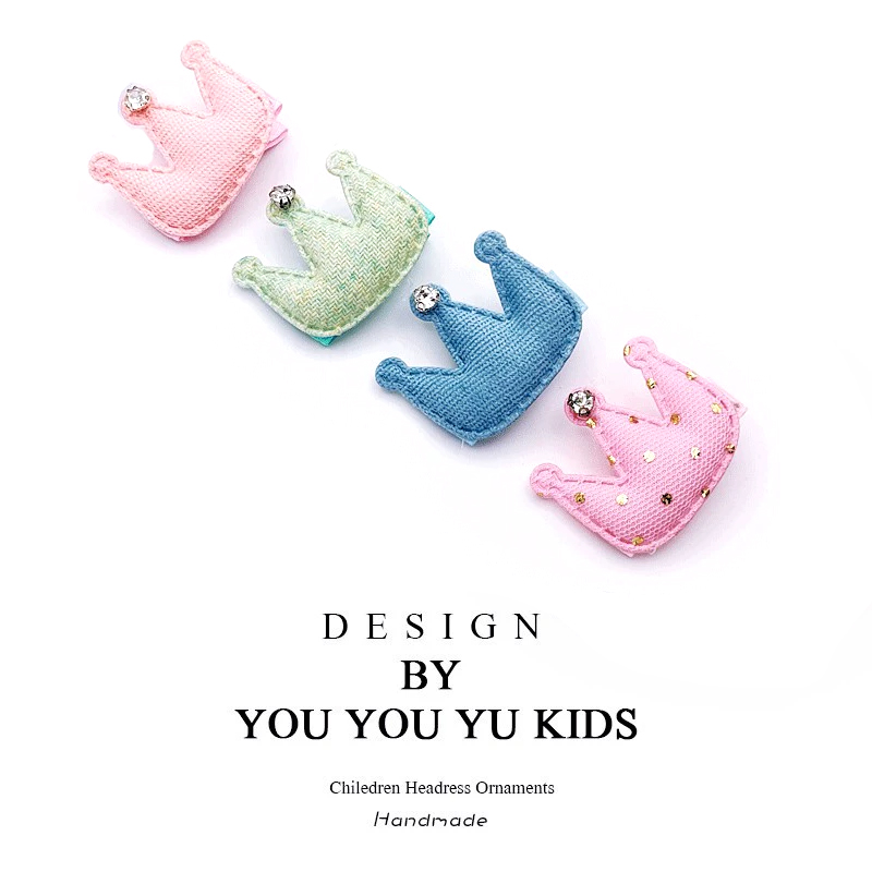 儿童饰品宝宝带钻皇冠头饰仙女公主王冠发夹卡女童可爱橡皮筋发圈