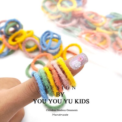 宝宝皮筋不伤发儿童小号头绳扎小啾啾拇指发圈婴幼儿女童发绳头饰