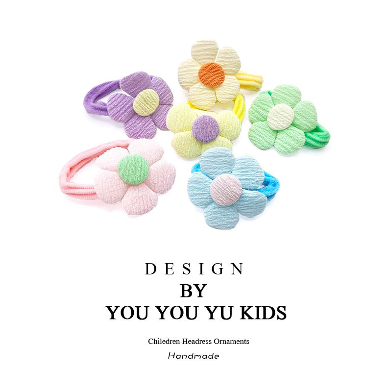 儿童糖果色毛巾圈宝宝扎头发橡皮筋高弹力头绳女童扎马尾皮筋发饰