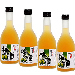 千贺寿梅酒 350ml 青梅酒甜酒女生低度果酒梅子酒 梅酒 清酒