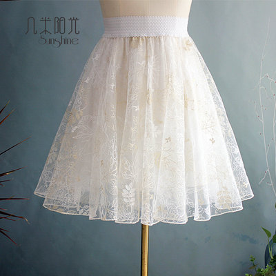 女刺绣多层a字时尚品质裙时尚
