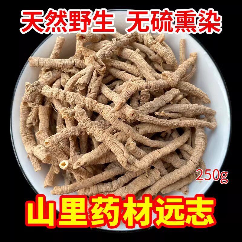 【真野生】去芯远志抽芯远志葽绕蕀蒬棘菀特级大远志小草根神砂草
