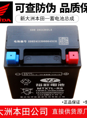 新大洲本田SDH175-9-10-11-12-13战鹰CBF190X/L/TR免维护电瓶电池