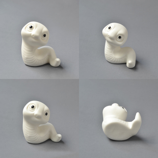 白色12十二生肖摆件陶瓷属相鼠牛虎兔龙蛇马羊猴鸡狗猪可爱吉祥物