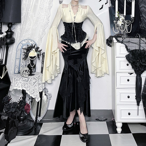 Wannathis万圣节暗黑哥特蕾丝裙