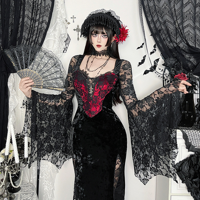 暗黑风公爵夫人cos服穿搭连