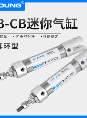 双耳环U型迷你气缸PB10X50-SCB预缩不锈钢迷你气缸PSB10X20-SCB