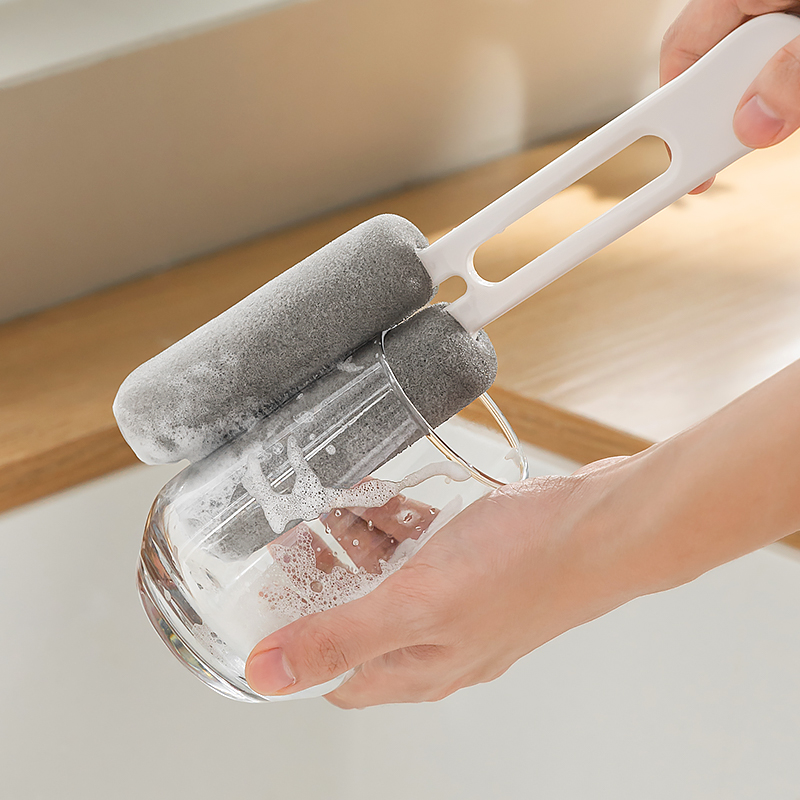 洗杯子神器长柄海绵杯刷