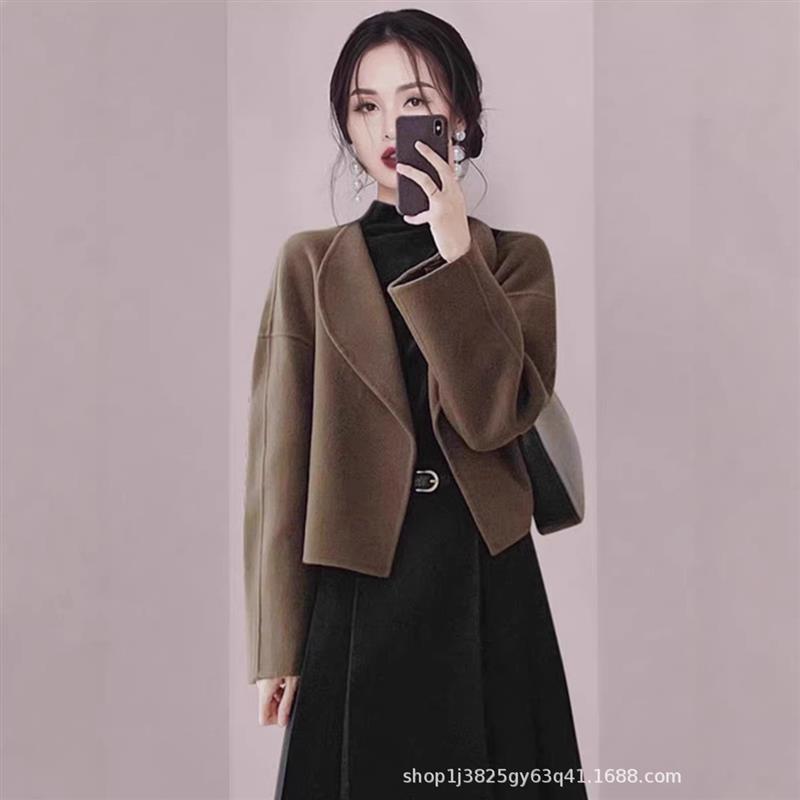 春秋女装奶系穿搭温柔高级感一整套搭配小香风连衣裙子两件套装潮