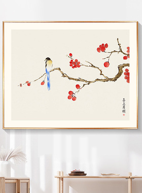 简正画品电箱喜上眉梢装饰画