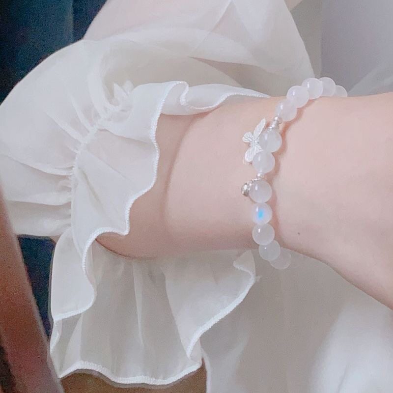 清冷白月光梦蝶手链女闺蜜款百搭
