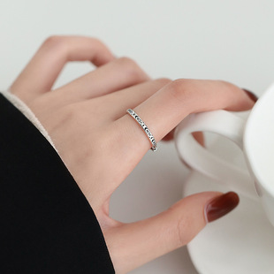 J622年年有鱼开口戒指女上岸好运鱼指环男ins 树脂 情侣款