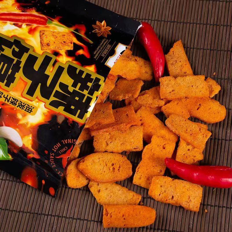 尊派辣子馍片油泼辣子味68g×5袋零食油炸馍片麻辣网红解馋小零食