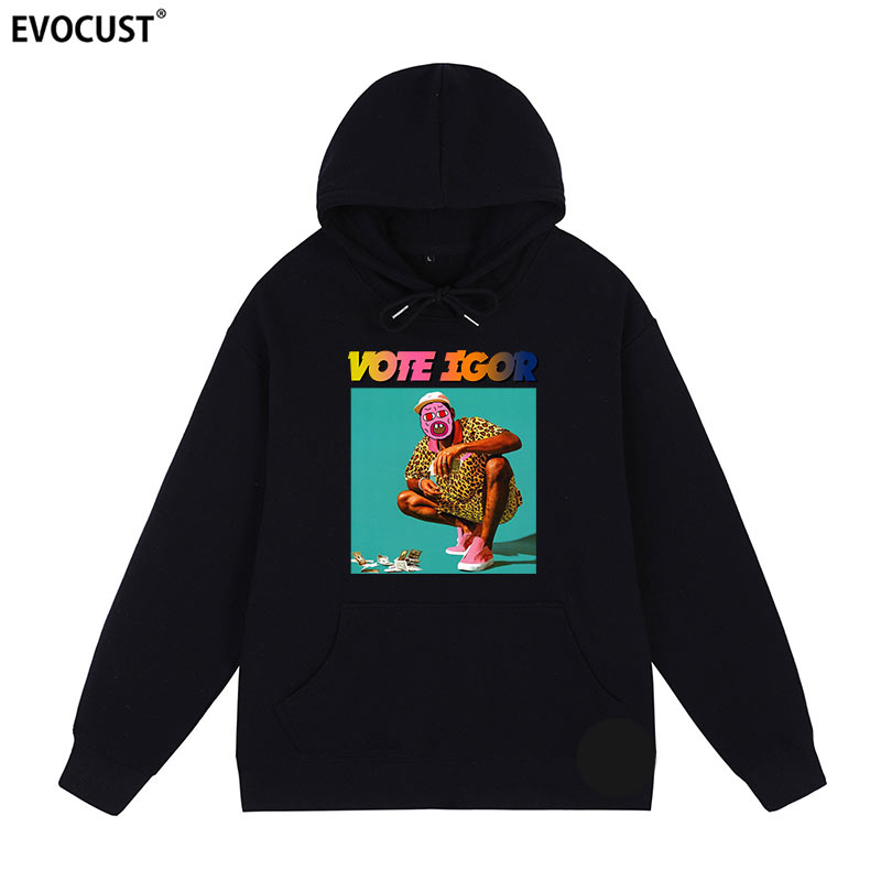 嘻哈潮牌EVOCUST连帽卫衣