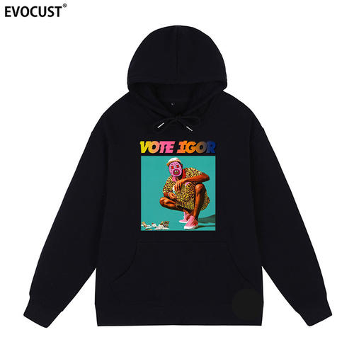 嘻哈潮牌EVOCUST连帽卫衣