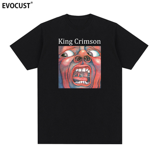King Crimson克里姆森国王摇滚乐队艺术前卫复古怀旧短袖T恤男女