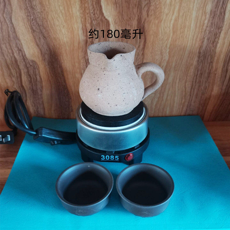 甘肃罐罐茶煮茶器 西和茶罐子养生保健煮茶炉 纯手工砂罐粗砂茶罐