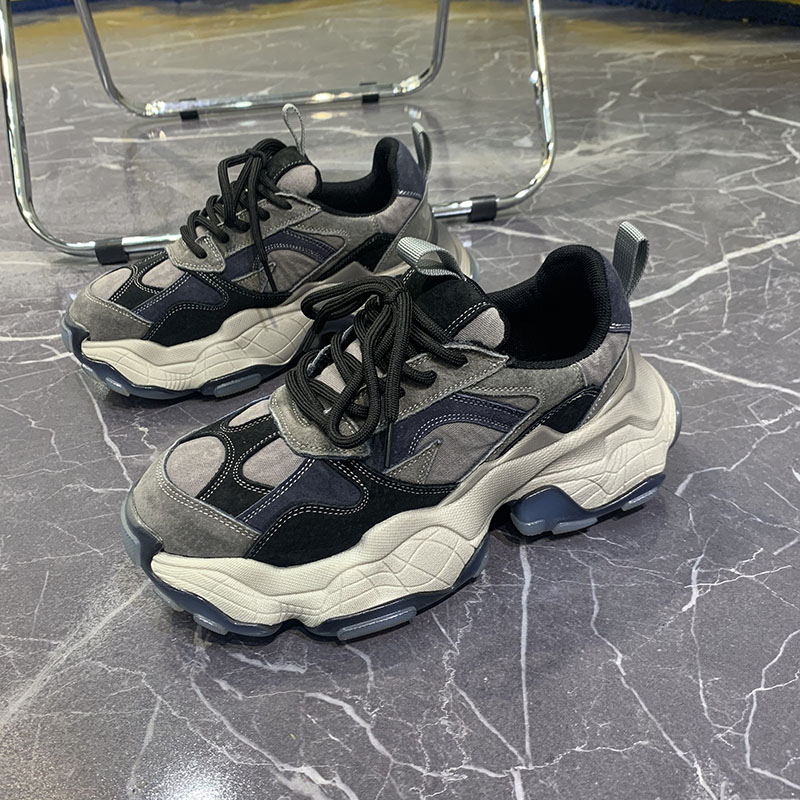 韩国运动鞋子秋冬季老爹鞋男潮ins四季男鞋2024新款百搭休闲单鞋