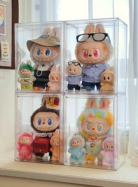 拉布布大娃前方高能rock展示盒
