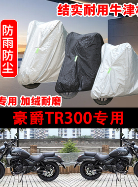 豪爵TR300摩托车专用车罩防雨雪车衣遮阳防尘罩全包机车旅行版