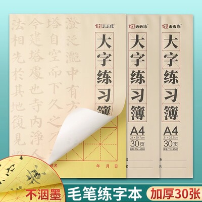 天天练大字练习簿A4毛边纸宣纸