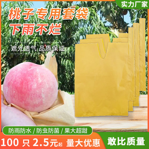 桃子枇杷葡萄水果套袋防水梨子