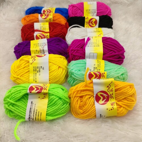 12色毛线团套装DIY手工编织材料