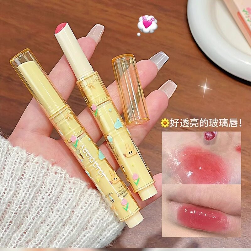春日花语固体唇蜜持久滋润保湿水光玻璃唇不易沾杯镜面学生党口红