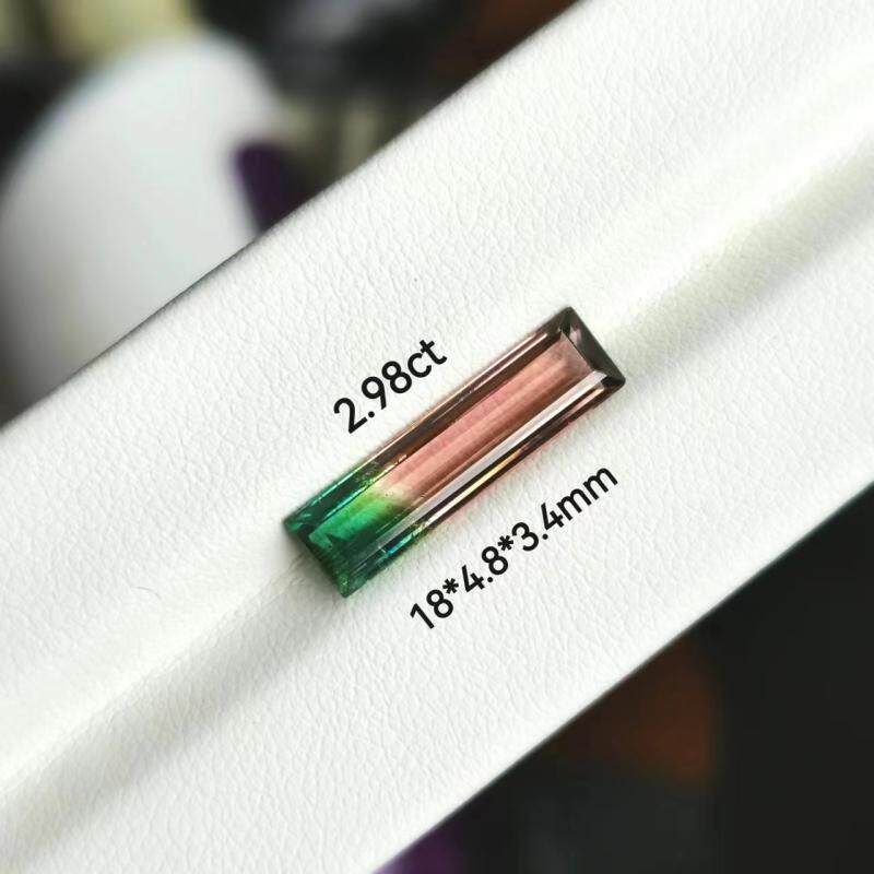 2.98ct天然西瓜碧玺A05A-23 颜色超漂亮净度高  实惠超值首饰级