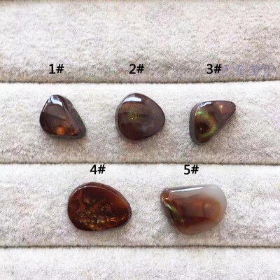 很漂亮的天然火玛瑙B04A-14 具有晕彩效应的玛瑙