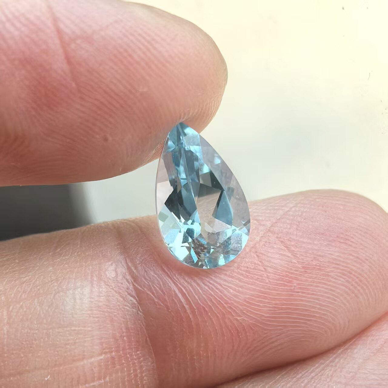 1.93ct天然圣玛利亚色海蓝宝石裸石  全净高精切首饰级 国际大证