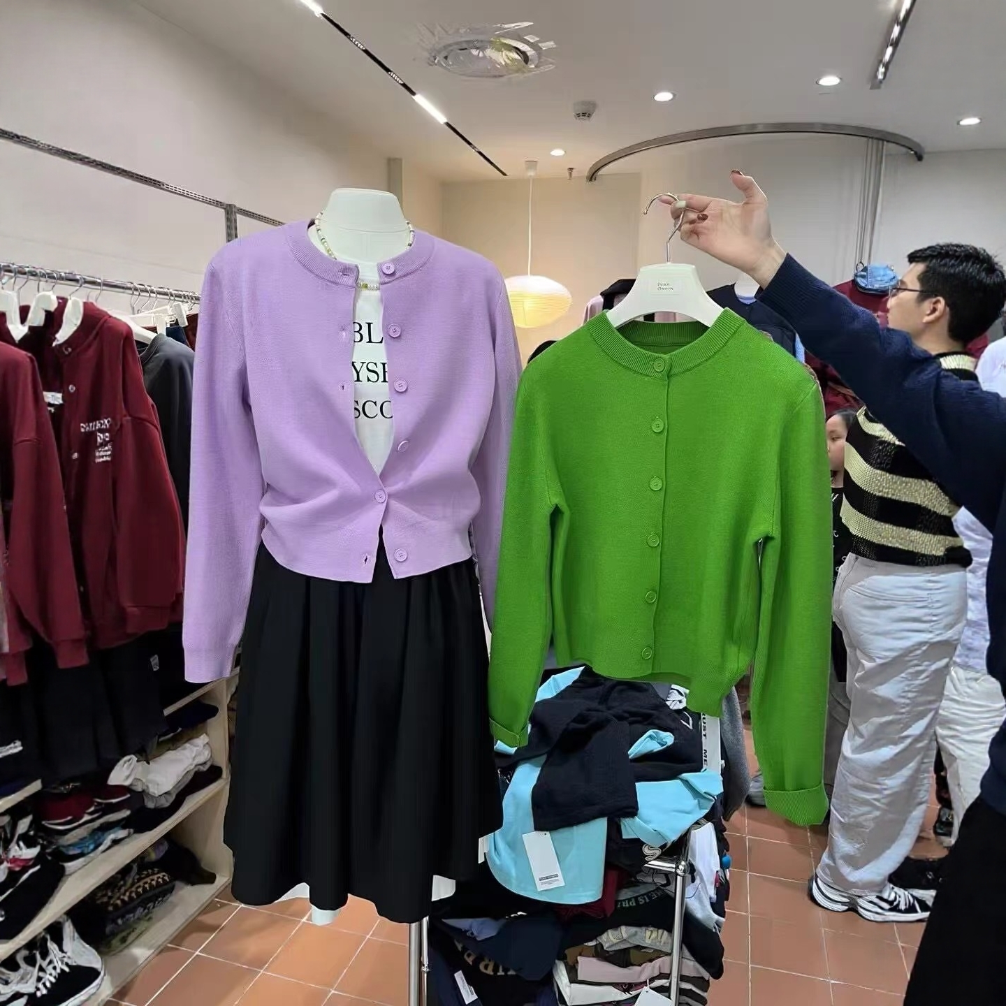 TRUST ME2025秋季韩版简约基础款ins纯色修身百搭毛衣针织开衫女