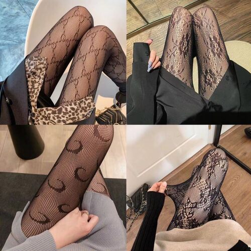 辣妹蹦迪渔网袜月季菱形性感黑丝袜显瘦连裤袜 大方格提花渔网袜