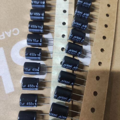 议价24000只 450v10uf艾华黑色排带铝电解电容可维修